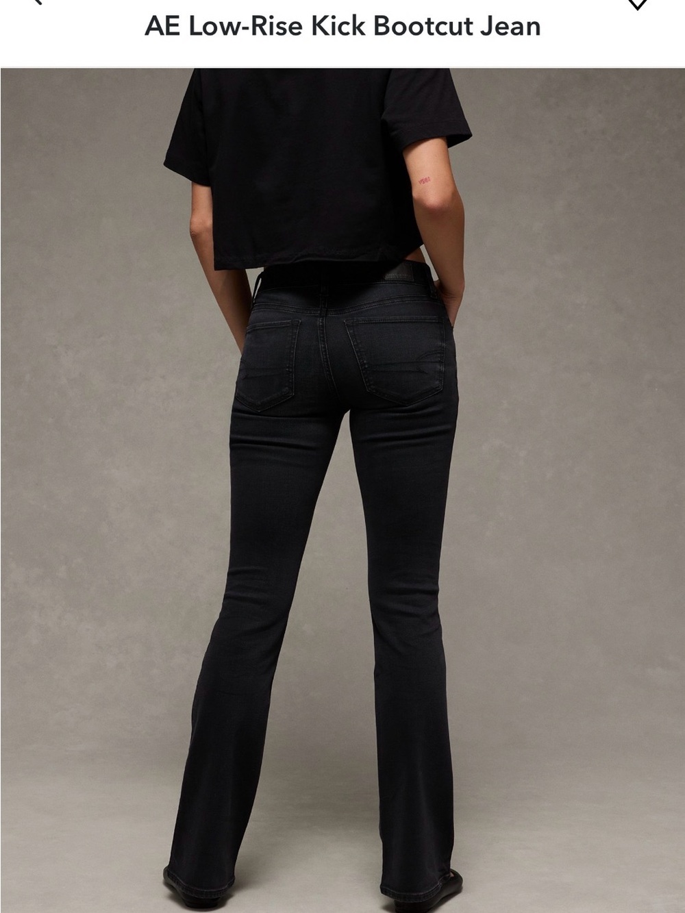 American Eagle Outfitters Black Low-Rise Flare Jeans - NWOT